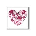 Picture of Pink Heart Hockey _GroupedProduct_Square_Mini_ _GroupedProduct_Square_Canvas_Framed_