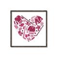 Picture of Pink Heart Hockey _GroupedProduct_Square_Mini_ _GroupedProduct_Square_Canvas_Framed_