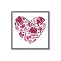 Picture of Pink Heart Hockey _GroupedProduct_Square_Mini_ _GroupedProduct_Square_Canvas_Framed_