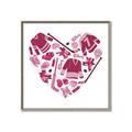 Picture of Pink Heart Hockey _GroupedProduct_Square_Mini_ _GroupedProduct_Square_Canvas_Framed_