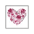 Picture of Pink Heart Hockey _GroupedProduct_Square_Mini_ _GroupedProduct_Square_Canvas_Framed_