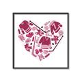 Picture of Pink Heart Hockey _GroupedProduct_Square_Mini_ _GroupedProduct_Square_Canvas_Framed_