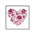 Picture of Pink Heart Hockey _GroupedProduct_Square_Mini_ _GroupedProduct_Square_Canvas_Framed_