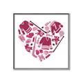 Picture of Pink Heart Hockey _GroupedProduct_Square_Mini_ _GroupedProduct_Square_Canvas_Framed_