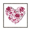 Picture of Pink Heart Hockey _GroupedProduct_Square_Mini_ _GroupedProduct_Square_Canvas_Framed_