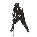 Picture of Player Silhouette _GroupedProduct_Square_Mini_ _GroupedProduct_Square_Unframed_Print_Only_