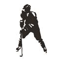 Picture of Player Silhouette _GroupedProduct_Square_Mini_ _GroupedProduct_Square_Unframed_Print_Only_