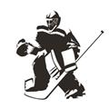 Picture of Goalie Silhouette _GroupedProduct_Square_Mini_ _GroupedProduct_Square_Unframed_Print_Only_