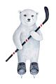 Picture of Hockey Polar Bear _GroupedProduct_Rectangle_Portrait_Mini_ _GroupedProduct_Rectangle_Portrait_Unframed_Print_Only_