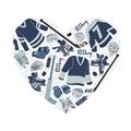 Picture of Blue Heart Hockey _GroupedProduct_Square_Mini_ _GroupedProduct_Square_Unframed_Print_Only_