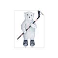Picture of Hockey Polar Bear _GroupedProduct_Rectangle_Portrait_Mini_ _GroupedProduct_Rectangle_Portrait_Unframed_Print_Only_