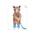 Picture of Hockey Bear _GroupedProduct_Rectangle_Portrait_Mini_ _GroupedProduct_Rectangle_Portrait_Unframed_Print_Only_