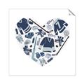 Picture of Blue Heart Hockey _GroupedProduct_Square_Mini_ _GroupedProduct_Square_Unframed_Print_Only_