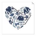 Picture of Blue Heart Hockey _GroupedProduct_Square_Mini_ _GroupedProduct_Square_Unframed_Print_Only_