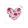 Picture of Pink Heart Hockey _GroupedProduct_Square_Mini_ _GroupedProduct_Square_Unframed_Print_Only_