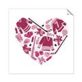 Picture of Pink Heart Hockey _GroupedProduct_Square_Mini_ _GroupedProduct_Square_Unframed_Print_Only_