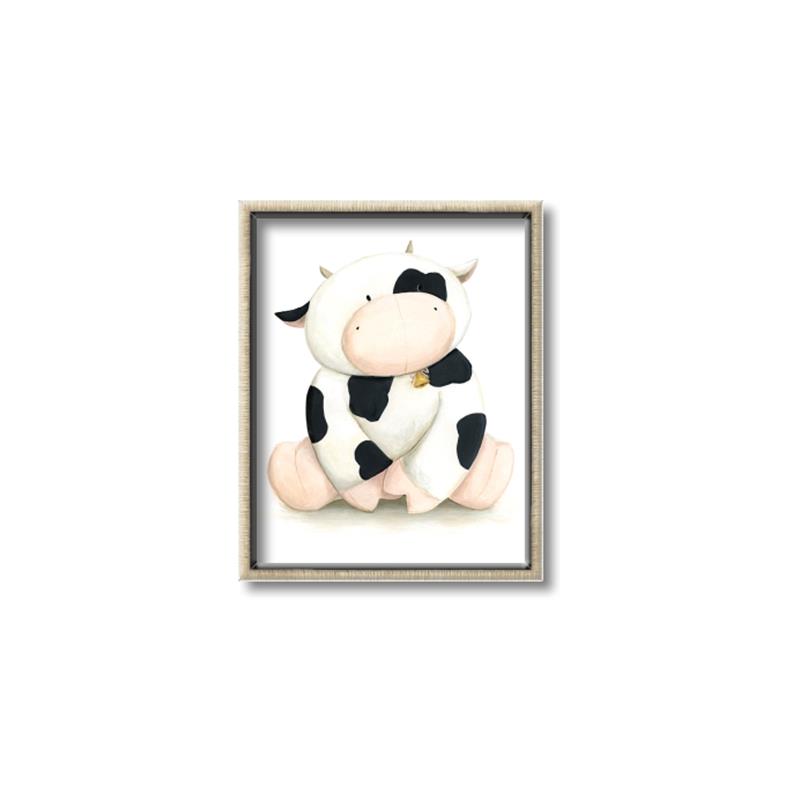 Picture of Cute Cow _GroupedProduct_Rectangle_Portrait_Mini_ _GroupedProduct_Rectangle_Portrait_Canvas_Framed_