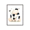 Picture of Cute Cow _GroupedProduct_Rectangle_Portrait_Mini_ _GroupedProduct_Rectangle_Portrait_Canvas_Framed_