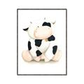 Picture of Cute Cow _GroupedProduct_Rectangle_Portrait_Mini_ _GroupedProduct_Rectangle_Portrait_Canvas_Framed_