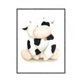 Picture of Cute Cow _GroupedProduct_Rectangle_Portrait_Mini_ _GroupedProduct_Rectangle_Portrait_Canvas_Framed_