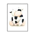 Picture of Cute Cow _GroupedProduct_Rectangle_Portrait_Mini_ _GroupedProduct_Rectangle_Portrait_Canvas_Framed_