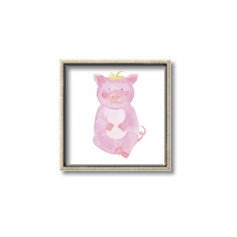 Picture of Farm Pig _GroupedProduct_Square_Mini_ _GroupedProduct_Square_Canvas_Framed_