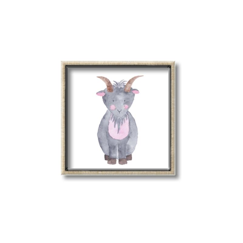 Picture of Farm Goat _GroupedProduct_Square_Mini_ _GroupedProduct_Square_Canvas_Framed_