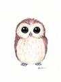 Picture of Baby Farm Owl _GroupedProduct_Rectangle_Portrait_Mini_ _GroupedProduct_Rectangle_Portrait_Unframed_Print_Only_