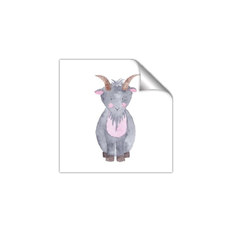 Picture of Farm Goat _GroupedProduct_Square_Mini_ _GroupedProduct_Square_Unframed_Print_Only_