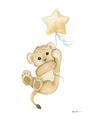 Picture of Floating Baby lion cub _GroupedProduct_Rectangle_Portrait_Mini_ _GroupedProduct_Rectangle_Portrait_Unframed_Print_Only_