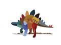 Picture of colorful stegosaurus _GroupedProduct_Rectangle_Landscape_Mini_ _GroupedProduct_Rectangle_Landscape_Unframed_Print_Only_
