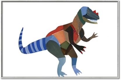 Picture of colourful T-rex