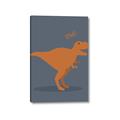 Picture of Orange T-rex Rawr _GroupedProduct_Rectangle_Portrait_Mini_ _GroupedProduct_Rectangle_Portrait_Canvas_