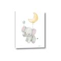 Picture of Floating baby elephant _GroupedProduct_Rectangle_Portrait_Mini_ _GroupedProduct_Rectangle_Portrait_Canvas_