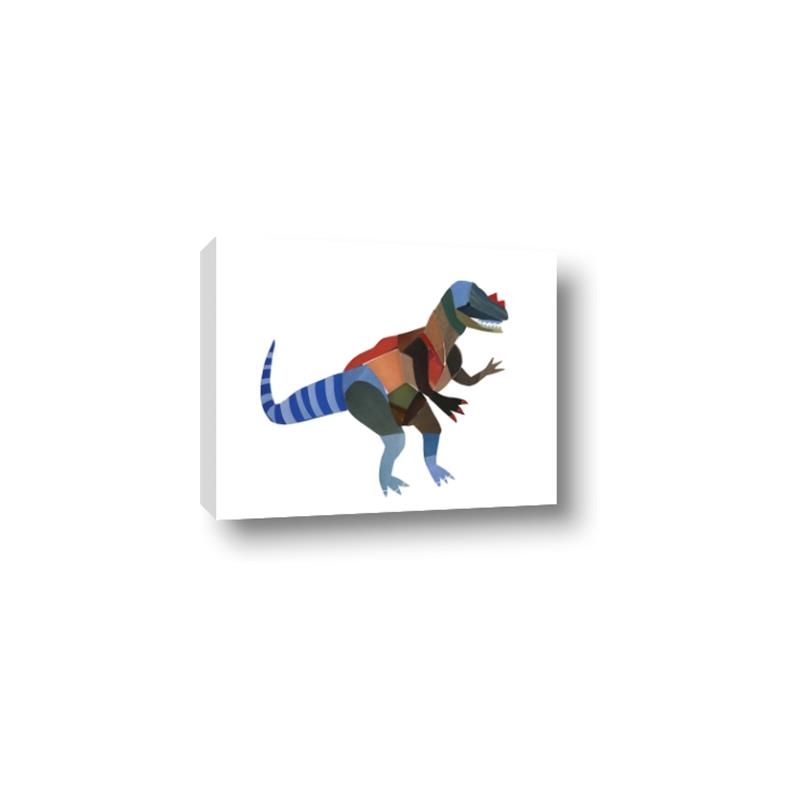 Picture of colourful T-rex _GroupedProduct_Rectangle_Landscape_Mini_ _GroupedProduct_Rectangle_Landscape_Canvas_