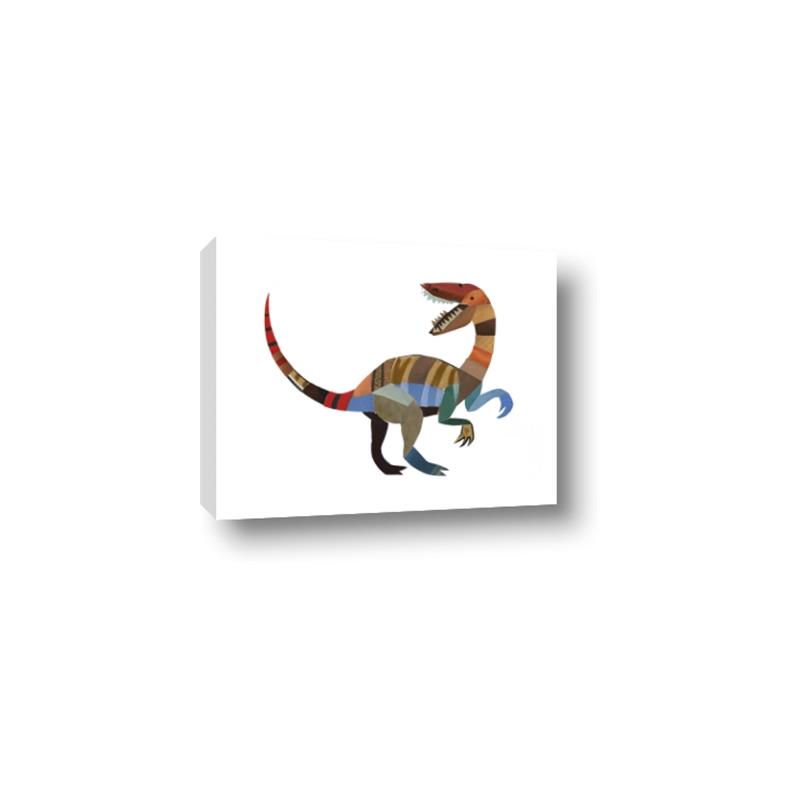 Picture of Colourful velociraptor  _GroupedProduct_Rectangle_Landscape_Mini_ _GroupedProduct_Rectangle_Landscape_Canvas_