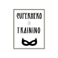 Picture of Superhero in Training _GroupedProduct_Rectangle_Portrait_Mini_ _GroupedProduct_Rectangle_Portrait_Canvas_Framed_