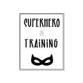 Picture of Superhero in Training _GroupedProduct_Rectangle_Portrait_Mini_ _GroupedProduct_Rectangle_Portrait_Canvas_Framed_