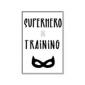 Picture of Superhero in Training _GroupedProduct_Rectangle_Portrait_Mini_ _GroupedProduct_Rectangle_Portrait_Canvas_Framed_