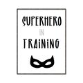 Picture of Superhero in Training _GroupedProduct_Rectangle_Portrait_Mini_ _GroupedProduct_Rectangle_Portrait_Canvas_Framed_