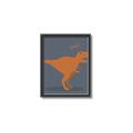 Picture of Orange T-rex Rawr _GroupedProduct_Rectangle_Portrait_Mini_ _GroupedProduct_Rectangle_Portrait_Canvas_Framed_