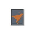 Picture of Orange T-rex Rawr _GroupedProduct_Rectangle_Portrait_Mini_ _GroupedProduct_Rectangle_Portrait_Canvas_Framed_
