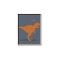 Picture of Orange T-rex Rawr _GroupedProduct_Rectangle_Portrait_Mini_ _GroupedProduct_Rectangle_Portrait_Canvas_Framed_