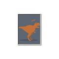 Picture of Orange T-rex Rawr _GroupedProduct_Rectangle_Portrait_Mini_ _GroupedProduct_Rectangle_Portrait_Canvas_Framed_