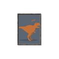 Picture of Orange T-rex Rawr _GroupedProduct_Rectangle_Portrait_Mini_ _GroupedProduct_Rectangle_Portrait_Canvas_Framed_