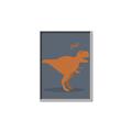 Picture of Orange T-rex Rawr _GroupedProduct_Rectangle_Portrait_Mini_ _GroupedProduct_Rectangle_Portrait_Canvas_Framed_