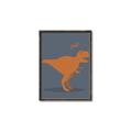 Picture of Orange T-rex Rawr _GroupedProduct_Rectangle_Portrait_Mini_ _GroupedProduct_Rectangle_Portrait_Canvas_Framed_