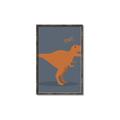 Picture of Orange T-rex Rawr _GroupedProduct_Rectangle_Portrait_Mini_ _GroupedProduct_Rectangle_Portrait_Canvas_Framed_