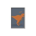 Picture of Orange T-rex Rawr _GroupedProduct_Rectangle_Portrait_Mini_ _GroupedProduct_Rectangle_Portrait_Canvas_Framed_