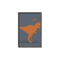Picture of Orange T-rex Rawr _GroupedProduct_Rectangle_Portrait_Mini_ _GroupedProduct_Rectangle_Portrait_Canvas_Framed_